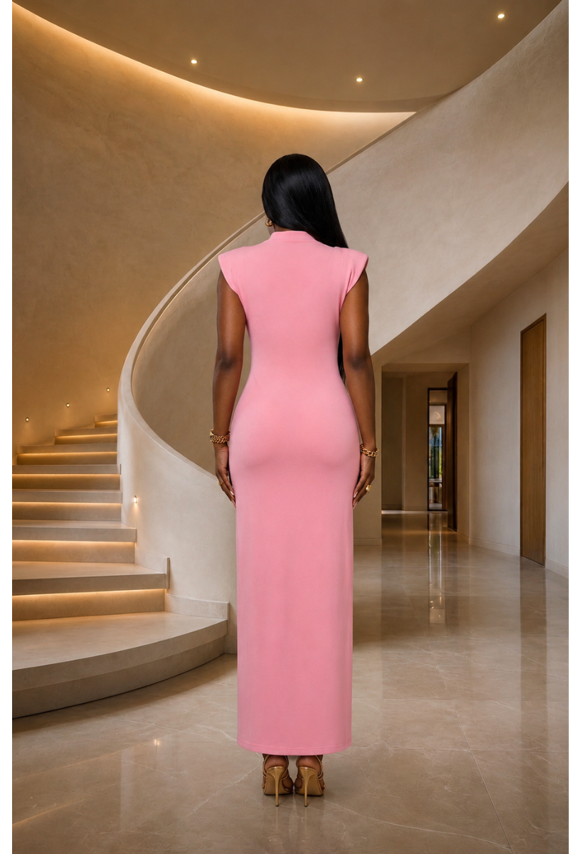 Blush Allure Maxi Dress