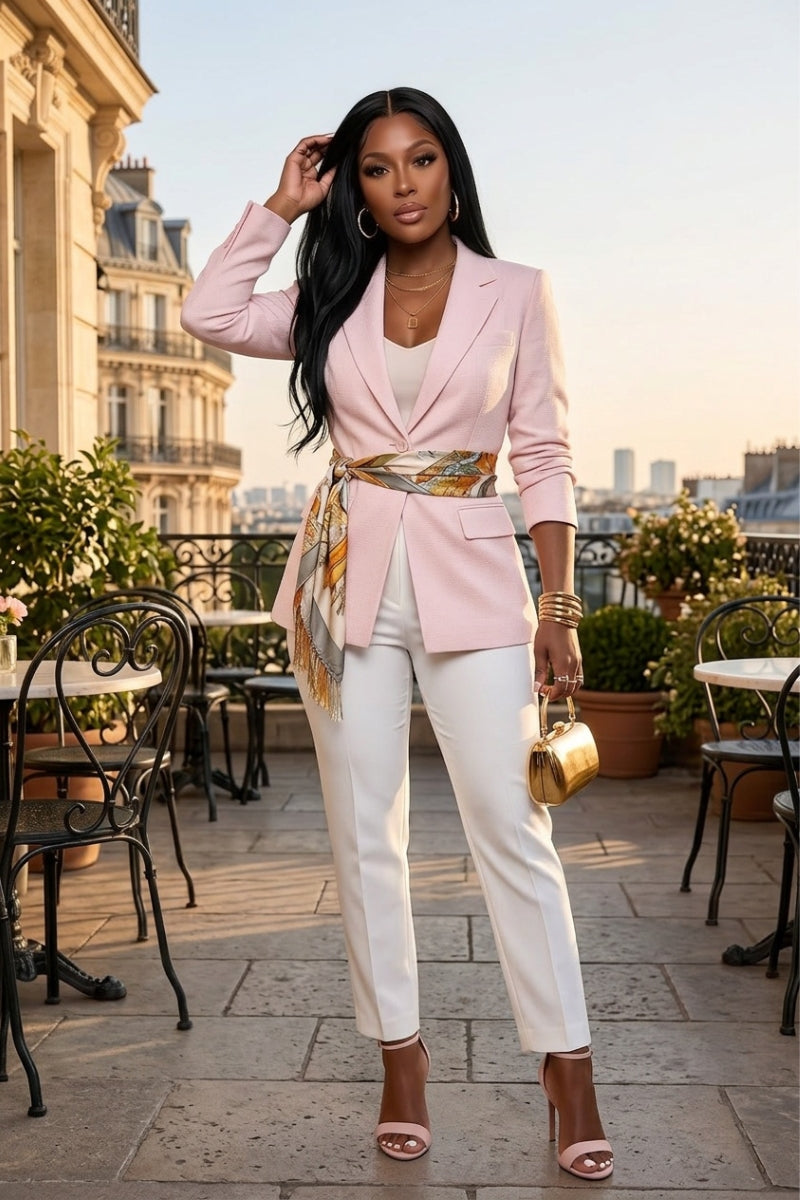 Blush Ambition Blazer