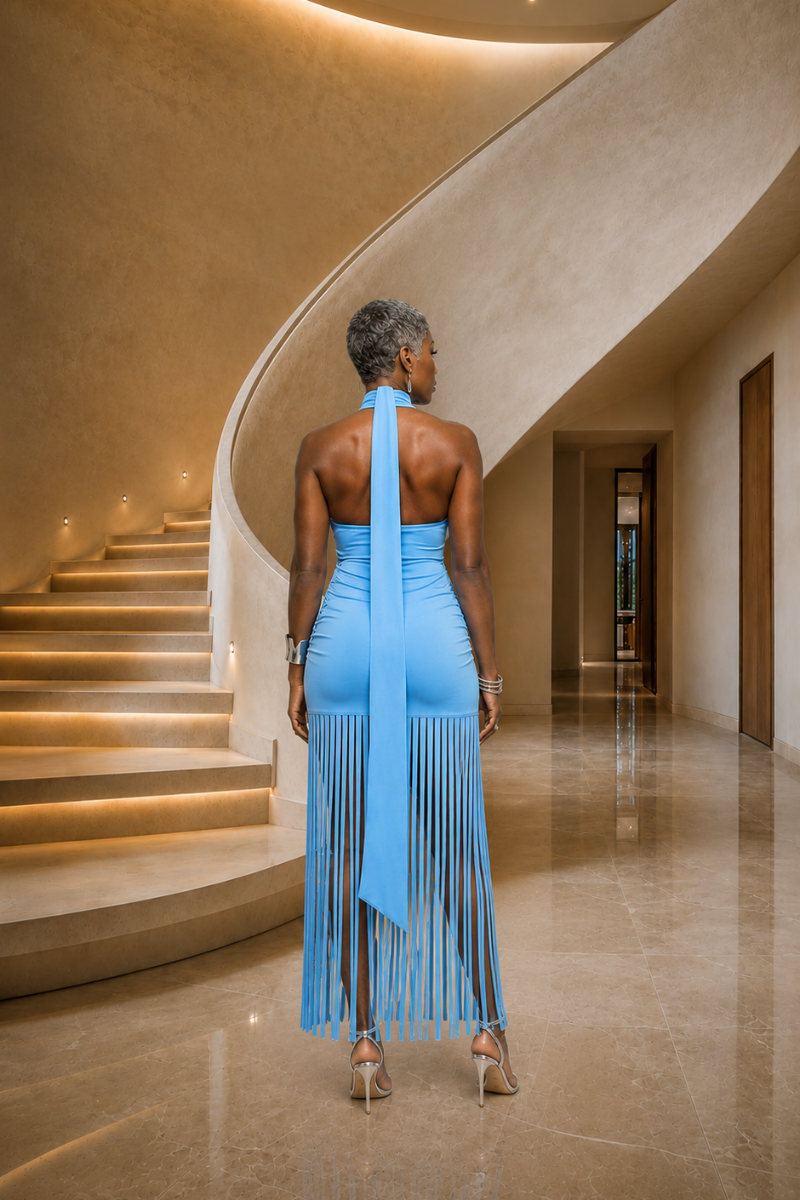 Allure Fringe Maxi Dress