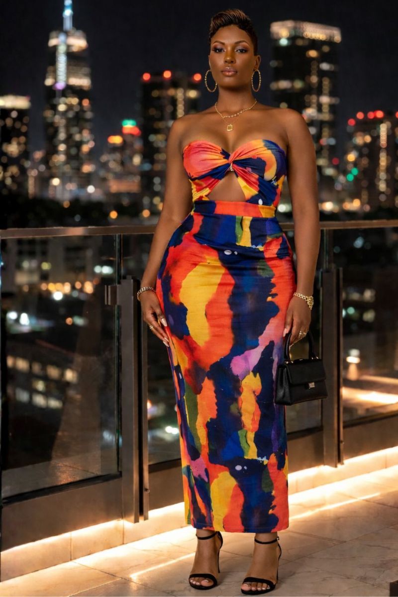 Bold Muse Abstract Maxi Dress